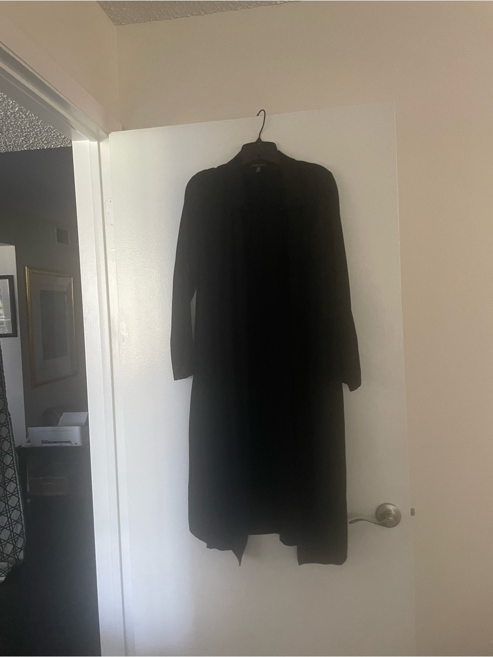 Eileen Fisher Black Long Sleeve coat. Med/P